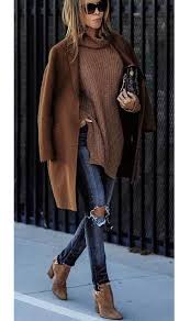 Jeans will be perfect for any occasions, so you can boldly pair jeans with chelsea boots and add a turtleneck or simple sweater to them, a tweed or navy blue wool jacket or coat over it and a clutch or tote. 20 Brown Boots Outfit Ideas To Look Fancy In Autumn Outfit Styles