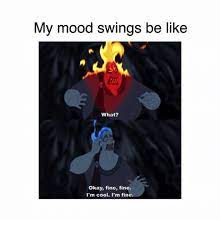 My Mood Swings Be Like What Okay Fine Fine I M Cool I M Fine Meme On Me Me
