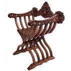 This is the Savonarola chair, named after a priestfriar of the time