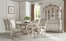 Slight wear on the chairs shown in images. Acme Furniture Gorsedd 9pc Dining Room Set In Antique White By Dining Rooms Outlet