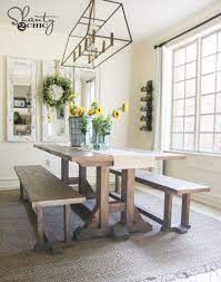 The reclaimed wood herringbone table is easy to make, and this tutorial is to help you out in some simple steps. Diy Pottery Barn Inspired Dining Table For 100 Shanty 2 Chic