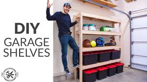 You'll also need some wood glue, deck screws, and plywood. Easy Diy Garage Shelves With Free Plans Fixthisbuildthat