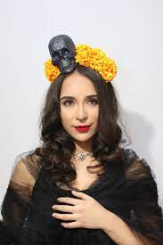 Excited To Share This Item From My Etsy Shop Marigold Flower Crown Cinco Mayo Costume Child Mexican Headp Wedding Fans Flower Headpiece Hand Fans For Wedding