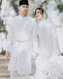 Baju Nikah Putih Veil Cantik Gaun Pengantin Putih Pakaian Pernikahan Gaun Pengantin Sederhana
