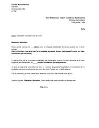 La promesse de vente est une lettre à ne pas signer à la légère même si elle n'engage juridiquement que le vendeur. Exemple Gratuit De Lettre Abandon Volontaire Une Vente Immobiliere Par Beneficiaire Une Promesse Unilaterale Vente