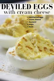 Deviled Eggs With Cream Cheese In 2020 Cheese Deviled Eggs Deviled Eggs Best Deviled Eggs