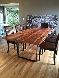 Glass dining room table and chairs for sale. Live Edge Walnut Dining Table Stumptown Reclaimed Custom Tables Portland Or