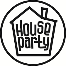 house party party logo house party party font