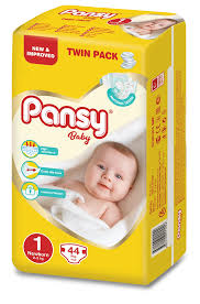 Pansy Baby Diapers High Quality Super Absorbent Leakproof Barrier Twin Pack  XXL Size Cottony Surface Plain Style SAP Adults USA