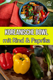 Koreanisches Rindfleisch Mit Sesam Reis Let S Cook Rezept Koreanische Rezepte Koreanisches Rindfleisch Gefullte Paprikaschoten