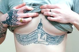 They are the protection spread out over the deceased in the tomb. Isis Goddes Under Breast Tattoo Idea
