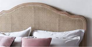Pb essential cotton linen blend bed skirt. Sienna Rattan Bed Feather Black
