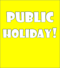 Our national public holidays are new year's day, australia day, good friday, easter monday, anzac day, christmas day and boxing day. Public Holiday Langports