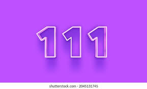 Green 3d Number 111 Isolated On Stock Illustration 2047337834 | Shutterstock