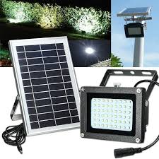 Solar Powered 54 Led Waterproof Outdoor Security Panel Flood Light Billboard Garden Lamp Flood Lights Solar Lights Outdoor Flood Lights