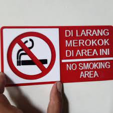 Jabatan kesihatan nafi jual papan tanda dilarang merokok. Papan Tanda Dilarang Merokok Sanx Xox