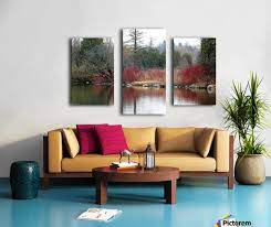Complete your living room, bathroom or kitchen with a flower painting or piece of floral style wall art. Red Splash On Pond Early Spring Deb Oppermann
