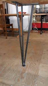 Many of our metal table legs can be custom cut to just about any height and are easy to install. Handmade Steel Table Legs Reuse Action Reclaim Restore Renew Western New York S Largest Supplier Of Reclaimed Surplus Building Material