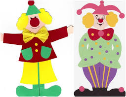 Clown schablone zum ausdrucken : Clown Basteln Mit Kindern Aus Tonpapier Klorollen Pappteller Und Co