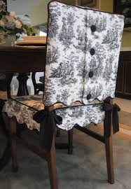 This Is My Scalloped Edge Toile Chair Suit With Covered Button Closure Shown Here In B Dining Room Chair Covers Slipcovers For Chairs Dining Chair Slipcovers