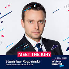 Stanislaw Rogozinski will be one of the Judges during the Great Pitch  Contest in March 2021. He is the general partner at SATUS Starter VC Fund.  The fund invests in #digital projects