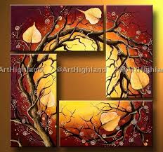 Art Nouveau Paintings New Modern Abstract Oil Paintings Painting On Canvas Wall Art Deco Set Multi Canvas Art Multi Canvas Painting Multiple Canvas Paintings