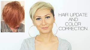 Has been added to your cart. Hair Update Color Correction Reddish Orange To Blonde Youtube