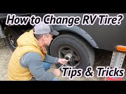 It safely raises both tires to an ideal changing height without the hassle of assembling and cranking a jack. How To Change Rv Tires Youtube