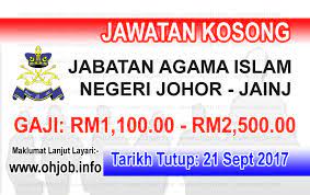 Kerja kosong jobs now available in johor bahru. Jawatan Kosong Jainj Jabatan Agama Islam Negeri Johor 21 September 2017 Jawatan Kosong Kerajaan Swasta Terkini Malaysia 2021 2022