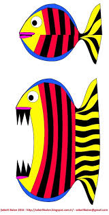 Kagit Katlama Canavar Balik Balik Boyama Cocuk El Becerisi Aktiviteler Sanat Cocuklar Kagit Elisi Temel Sanat