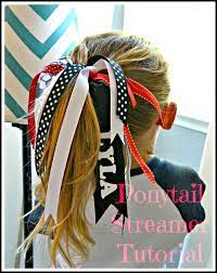 10 Easy To Make Hair Accessories For Girls Ducks N A Row Cute Diy Hair Accessories Ponytail Streamer Ponytail Streamer Tutorial