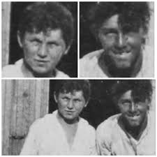 Curly and Moe close up photograph