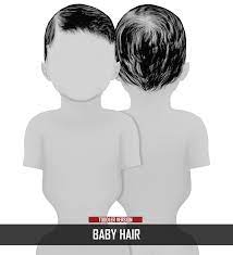 Mimilky baby hair n4 · 5. Baby Hair Ts2 To Ts4 Redheadsims Cc