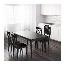Ingatorp Extendable Table Black Length 61 Ikea Dining Table Dining Room Table Ikea Home