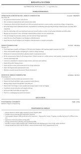 design coordinator resume sample