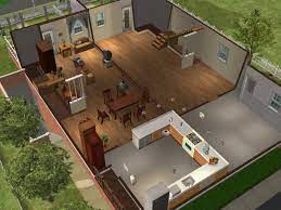 The vestibulum (entrance hall) led into a large central hall: Mod The Sims All In The Family Home Of Archie And Edith Bunker