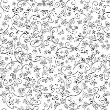They say the earth laughs in flowers. Seamless Floral Background Black And White Stock Vector Illustration Of Nature Beautiful 42976266