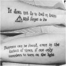 145 Most Magical Harry Potter Tattoos You Ll Want To See Harry Potter Quotes Tattoo Harry Potter Tattoos Tattoo Quotes