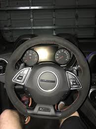 The reason for one direction movement is to ensure consistency of the fabric during the cleaning process. Reminder To Clean Your Steering Wheel Camaro6