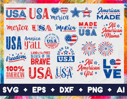 Download 4th Of July Svg Bundle July 4th Svg Fourth Of July Svg America Svg Usa Flag Svg Patriotic Independence Day Shirt Svg Png Dxf Eps Designbtf Com