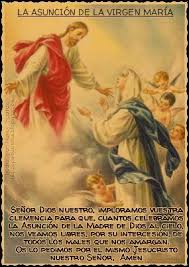 Asunción de maría o asunción de la virgen es la creencia, de acuerdo a la tradición y doctrina de la iglesia católica y de la iglesia ortodoxa, la iglesia ortodoxa oriental y algunas denominaciones protestantes como los anglicanos, que la virgen maría, la madre de jesucristo. Asuncion De La Virgen Maria Asuncion De La Virgen Maria Sentidas Condolencias Virgen Maria