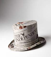 Princeton Doesn T Want You That S Cool Now You Have A Top Hat Newspaper Craft Ideas Newspaper Craft Newspaper Crafts