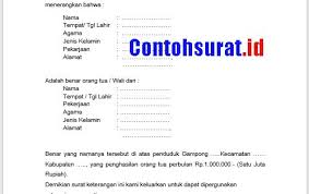 Contoh Surat Keterangan Penghasilan Surat Pemerintah Berhasil