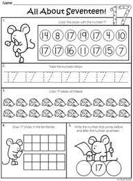 Back To School Number Of The Day Numbers 1 20 For Kindergarten Numbers Preschool Numbers Kindergarten Preschool Math Worksheets