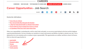 To perform a job search using advanced search criteria, click the advanced search link on the search bar and select relevant criteria. Coca Cola Job Application Apply Online