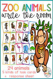 Zoo Animals Write The Room Spelling Activities Word Games For Kids Literacy Centers Kindergarten Literacy Centers