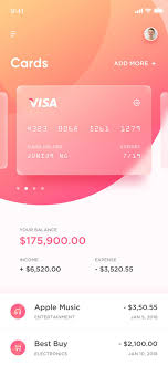 Banking App For Ios Use Of Gradient And Force Blur Behind The Transparent Cards Coupled With Great Use Of Android App Design App Design Inspiration App Design