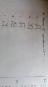 Panjang vektor a dan b. Jika Cos 150 P Maka Tan 75 A Akar 1 P 1 P B Akar 1 P 1 P C Akar Brainly Co Id