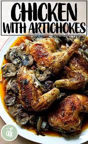 Spatchcocked Roast Chicken W Dates Artichokes Alexandra S Kitchen Recipe Artichoke Chicken Stuffed Peppers