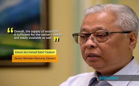 He served as the senior minister in. Bernama Sufficient Supply Of Food Essential Items Ismail Sabri
